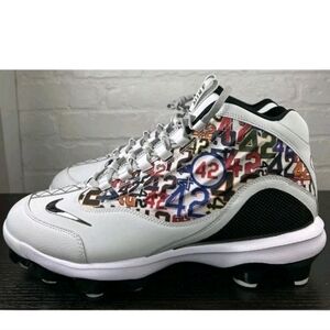 Nike Griffey 2 MCS Jackie Robinson Baseball Cleats Size 11.5 Grey HJ4509-001